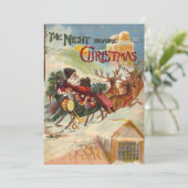 ヴィンテージクリスマス、クリスマスの前の夜 招待状 (スタンド正面)