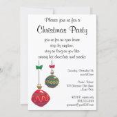 ヴィンテージクリスマス、クリスマスの前の夜 招待状 (裏面)