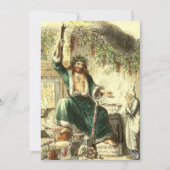 ヴィンテージクリスマス，クリスマスプレゼントの幽霊 シーズンカード (正面)