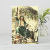 ヴィンテージクリスマス，クリスマスプレゼントの幽霊 シーズンカード (スタンド正面)