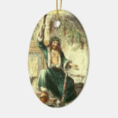 ヴィンテージクリスマス,クリスマスプレゼントの幽霊 セラミックオーナメント (左)