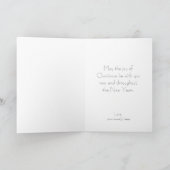 ヴィンテージクリスマス、ゲルダとトナカイby Dulac シーズンカード (内部)