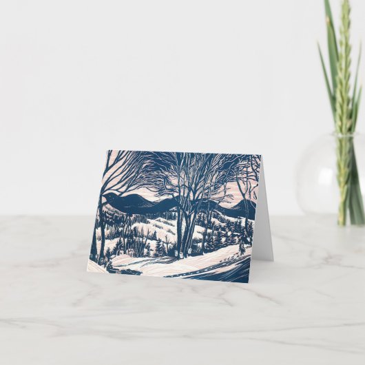 ヴィンテージクリスマス サンキューカード (正面)