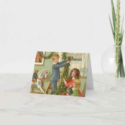 ヴィンテージクリスマス サンキューカード (正面)