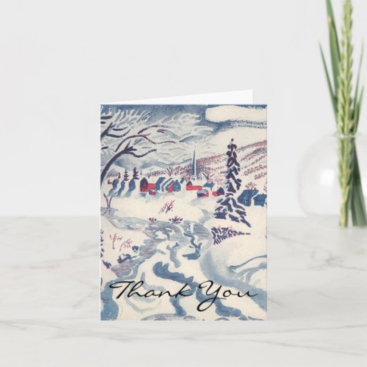 ヴィンテージクリスマス サンキューカード (正面)