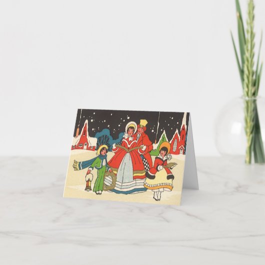 ヴィンテージクリスマス サンキューカード (正面)