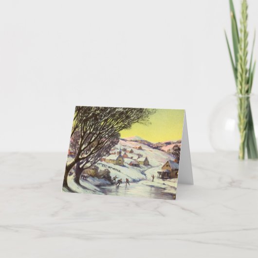 ヴィンテージクリスマス サンキューカード (正面)