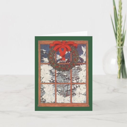 ヴィンテージクリスマス サンキューカード (正面)