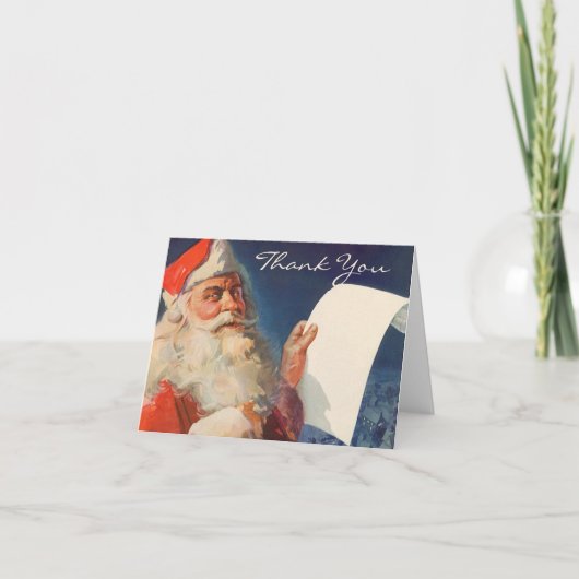 ヴィンテージクリスマス サンキューカード (正面)