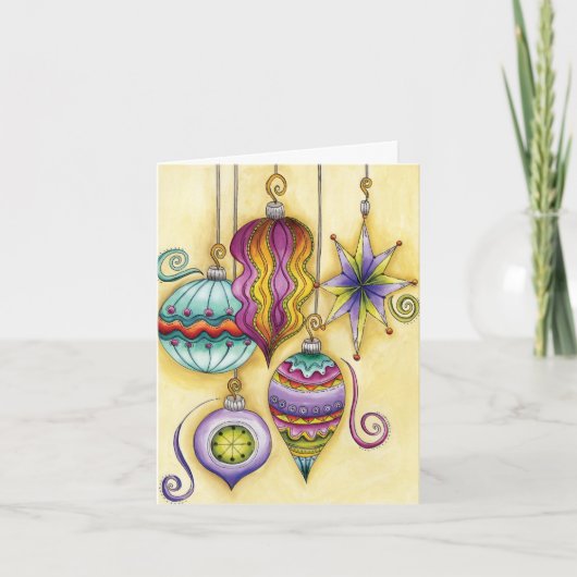 ヴィンテージクリスマス サンキューカード (正面)