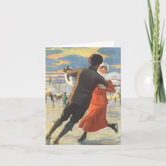 ヴィンテージクリスマス サンキューカード (正面)