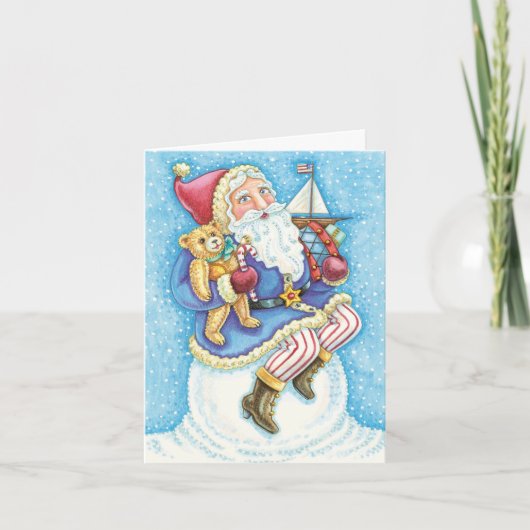 ヴィンテージクリスマス サンキューカード (正面)