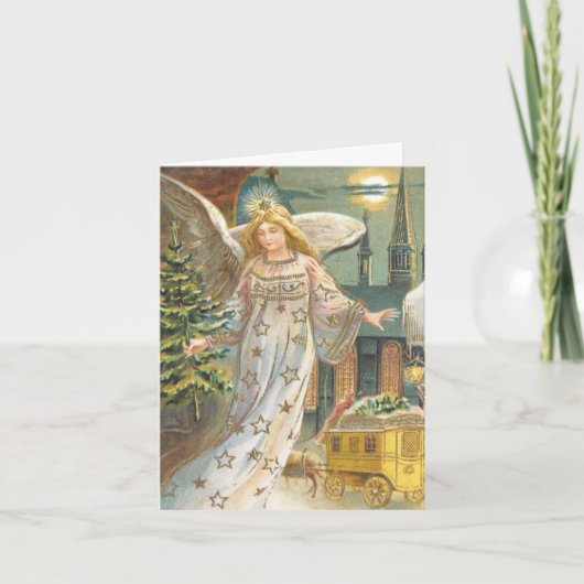 ヴィンテージクリスマス サンキューカード (正面)