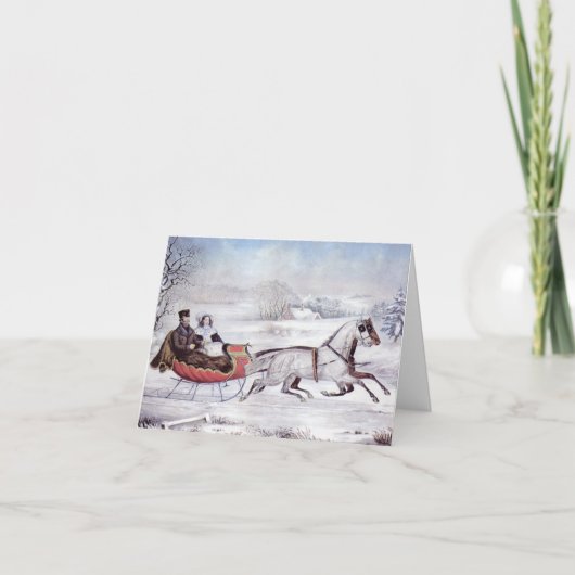 ヴィンテージクリスマス サンキューカード (正面)