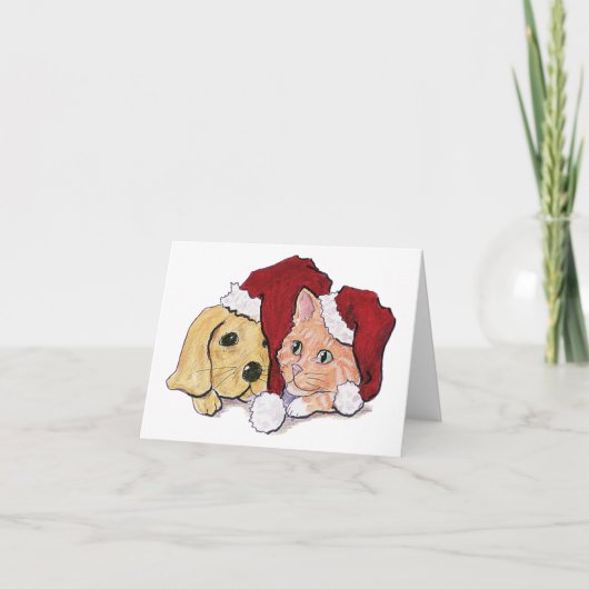 ヴィンテージクリスマス サンキューカード (正面)