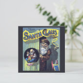 ヴィンテージクリスマス、サンタクロースと彼の作品集 シーズンカード (スタンド正面)