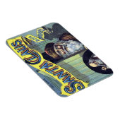 ヴィンテージクリスマス、サンタクロースと彼の作品集 マグネット (右側)