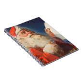 ヴィンテージクリスマス、サンタクロースのいたずらとよい子のリスト ノートブック (右側)