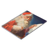 ヴィンテージクリスマス、サンタクロースのいたずらとよい子のリスト ノートブック (左側)