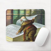 ヴィンテージクリスマス、サンタクロースのいたずら好きな子と良い子のリスト マウスパッド (マウス)