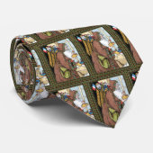 ヴィンテージクリスマス、サンタクロースのおもちゃ、クロッグ、靴 ネクタイ (ロール)