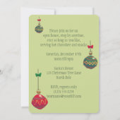 ヴィンテージクリスマス、サンタクロースのシェフとディナー 招待状 (裏面)