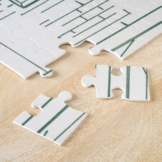 ヴィンテージクリスマス、サンタクロースのシェフとトルコ ジグソーパズル (側面)