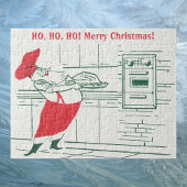 ヴィンテージクリスマス、サンタクロースのシェフとトルコ ジグソーパズル