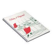 ヴィンテージクリスマス、サンタクロースのシェフとトルコ ノートブック (右側)