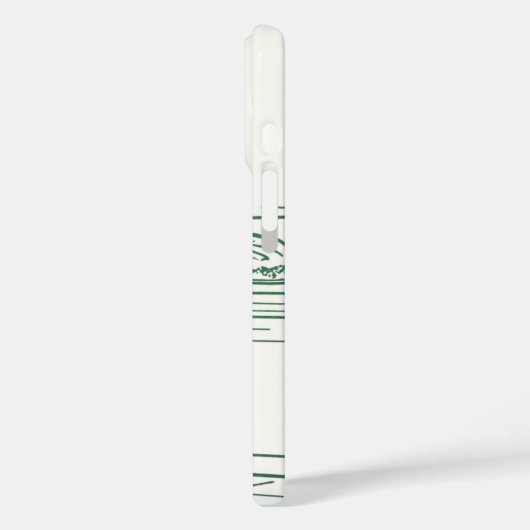 ヴィンテージクリスマス、サンタクロースのシェフとトルコ Case-Mate iPhoneケース (裏面 / 左)