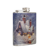 ヴィンテージクリスマス、サンタクロースのワークショップ北極 フラスク (右)