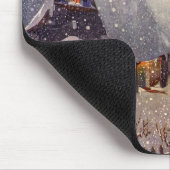 ヴィンテージクリスマス、サンタクロースのワークショップ北極 マウスパッド (コーナー)