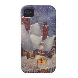 ヴィンテージクリスマス、サンタクロースのワークショップ北極 iPhone 13ケース