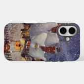ヴィンテージクリスマス、サンタクロースのワークショップ北極 Case-Mate iPhoneケース (裏面 (横))