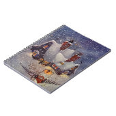 ヴィンテージクリスマス、サンタクロースの北極ワークショップ ノートブック (左側)