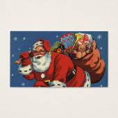 ヴィンテージクリスマス、サンタクロースの煙突からの登場 (正面)