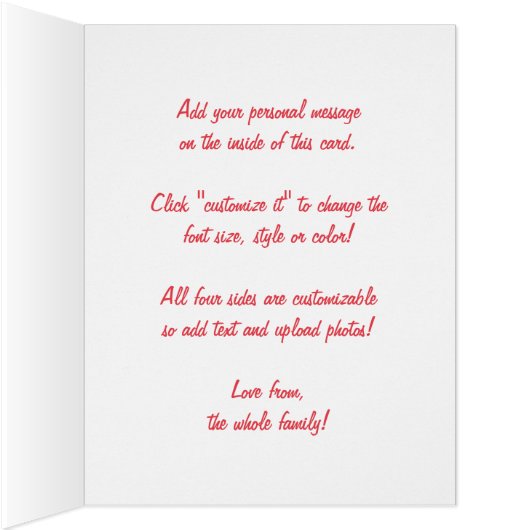 ヴィンテージクリスマス、サンタクロースシェフとターキー (内側(右))