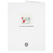 ヴィンテージクリスマス、サンタクロースシェフとターキー (裏面)