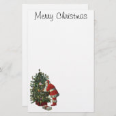 ヴィンテージクリスマス、サンタクロースプレゼント (正面/裏面)