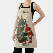 ヴィンテージクリスマス、サンタクロースプレゼント エプロン (インサイチュ)