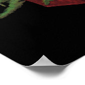 ヴィンテージクリスマス、サンタクロースプレゼント ポスター (角)