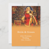 ヴィンテージクリスマス サンタクロース 冬のウェディング 招待状 (裏面)