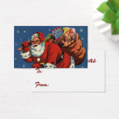 ヴィンテージクリスマス、サンタクロースDown Chimney w Toys (デスク)