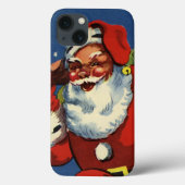 ヴィンテージクリスマス、サンタクロースDown Chimney w Toys Case-Mate iPhoneケース (裏面)