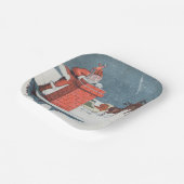 ヴィンテージクリスマス – サンタホリデイ ペーパープレート (傾斜あり)