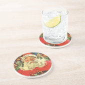 ヴィンテージクリスマス、サンタ・クラウスのおもちゃつき コースター (側面)