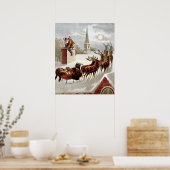 ヴィンテージクリスマス、サンニコライ屋上 ポスター (キッチン)