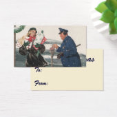 ヴィンテージクリスマス、ショッピングプレゼント警官 (デスク)