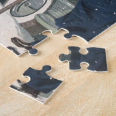 ヴィンテージクリスマス、ショッピングプレゼント警官 ジグソーパズル (側面)