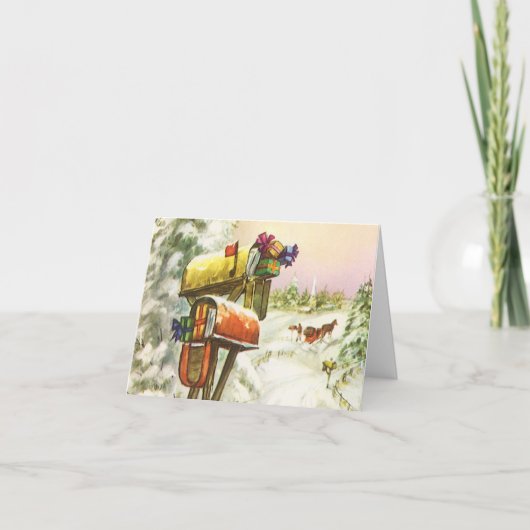 ヴィンテージクリスマス シーズンカード (正面)